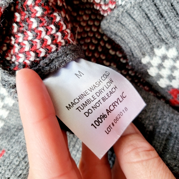 AKC plaid turtleneck dog sweater size medium - Picture 5 of 5